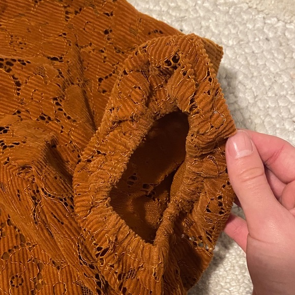 🎄3 for $25🎄 Anthropologie Dolan Left Coast Norah Floral Corduroy Blouse - Picture 13 of 13